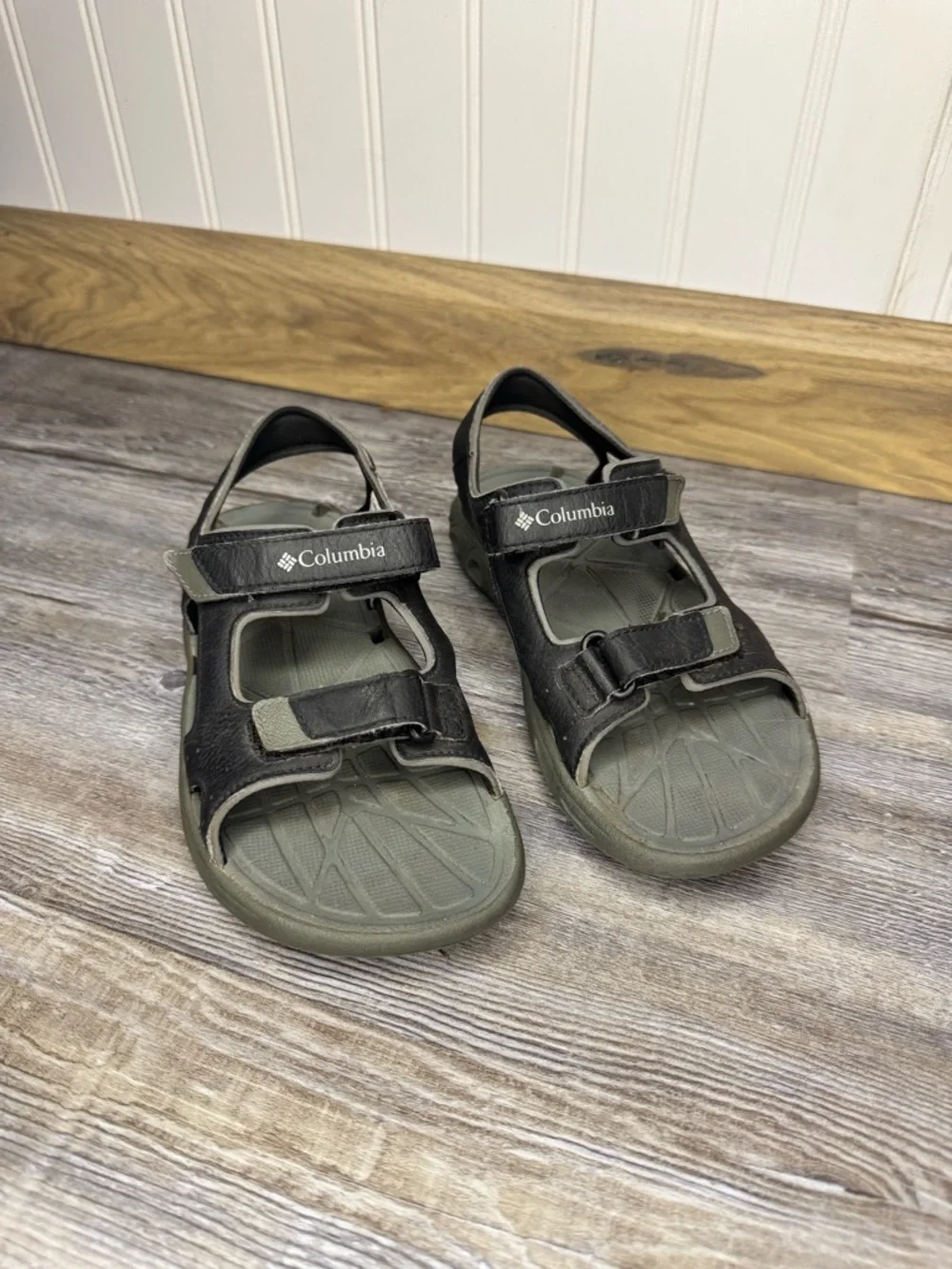 Columbia Kids TechSun Vent Water Sport Sandals Omni Grip Hiking Walk Grey US 2